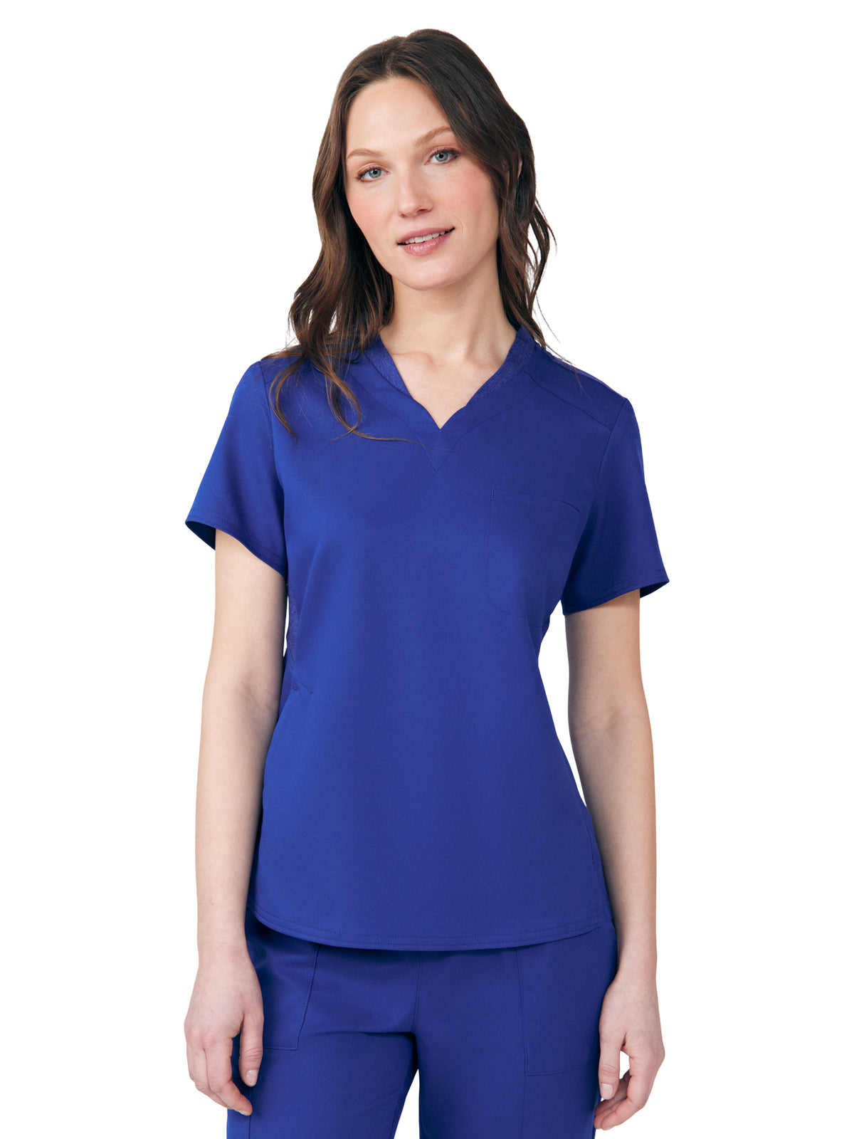 Women's Knit Collar V-Neck Top - WT119 - Galaxy