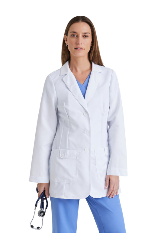 Women's Two-Pocket Tailored Fit 31.5" Hannah Lab Coat - 7446 - White
