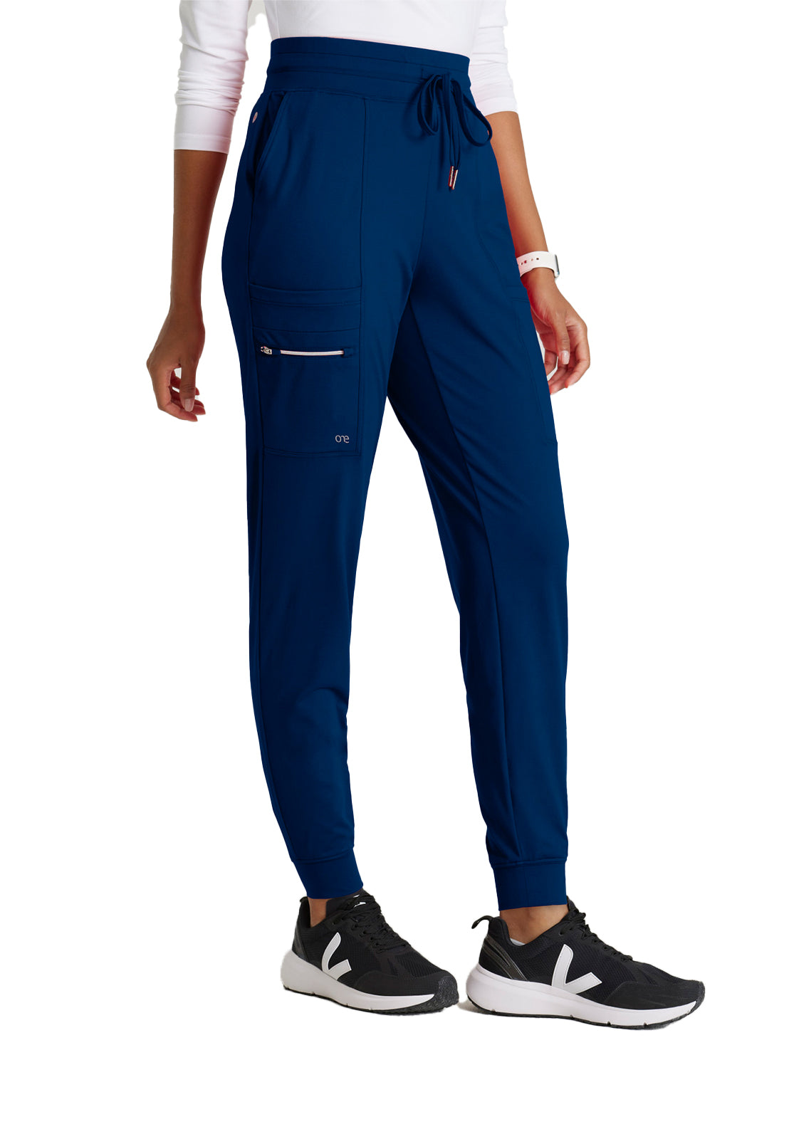 Women's 5 Pocket Drawcord Waistband Jogger Pant - BOP631 - Indigo (Navy)