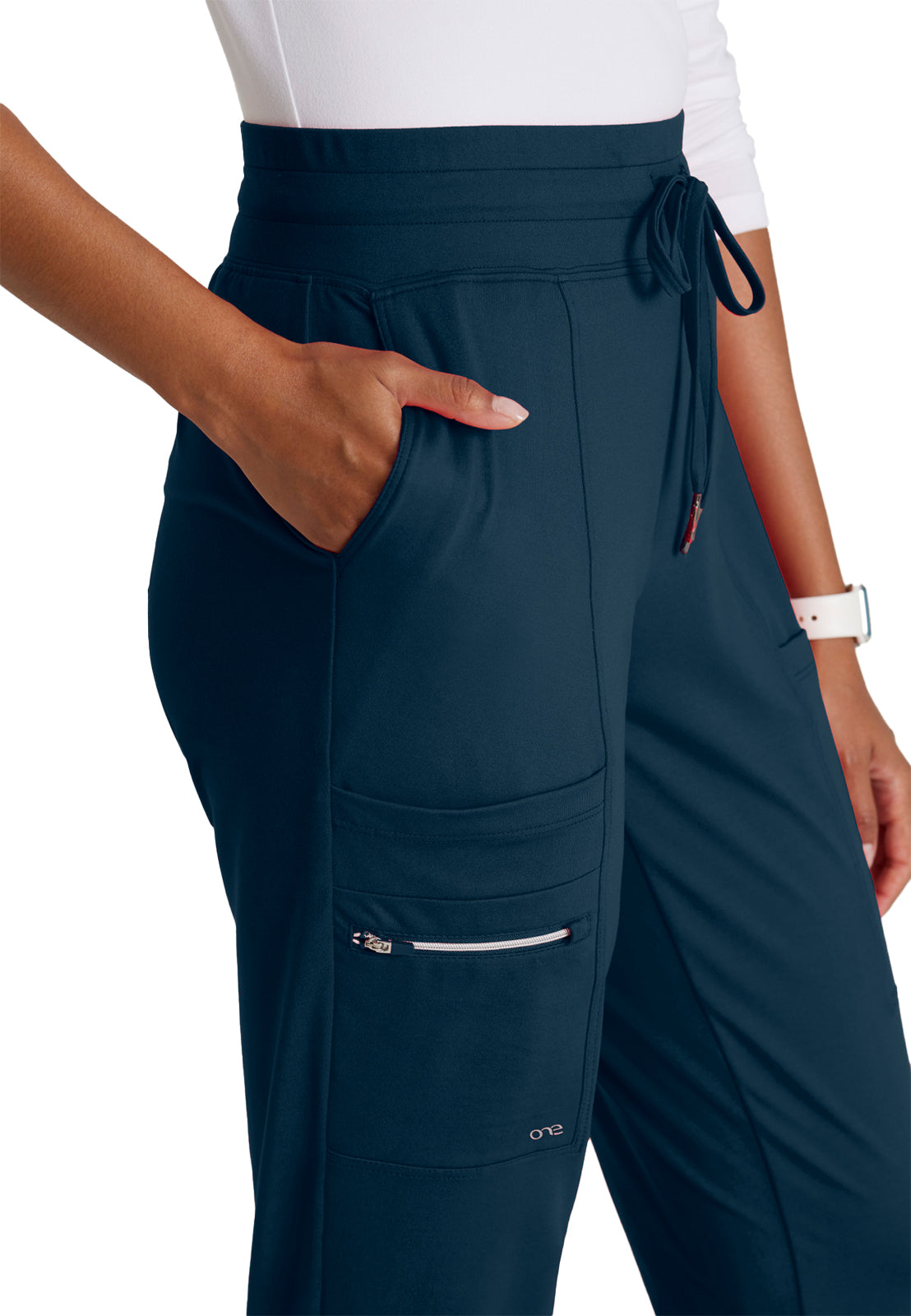 Women's 5 Pocket Drawcord Waistband Jogger Pant - BOP631 - Steel