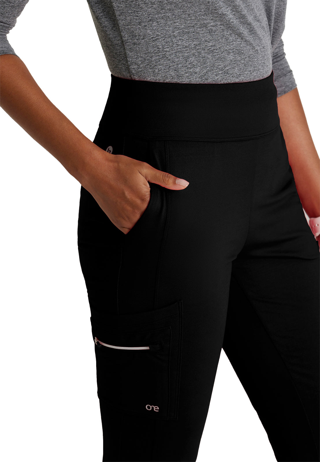 Women's 7 Pocket High-Rise Fit and Flare Pant - BOP645 - Black