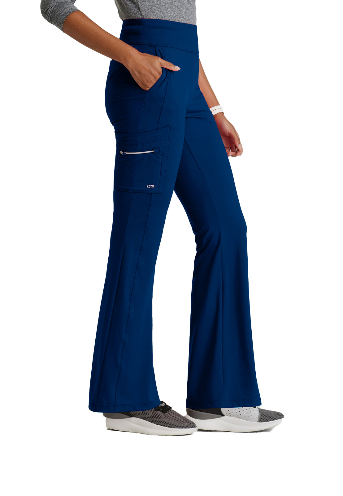 Women's 7 Pocket High-Rise Fit and Flare Pant - BOP645 - Indigo (Navy)
