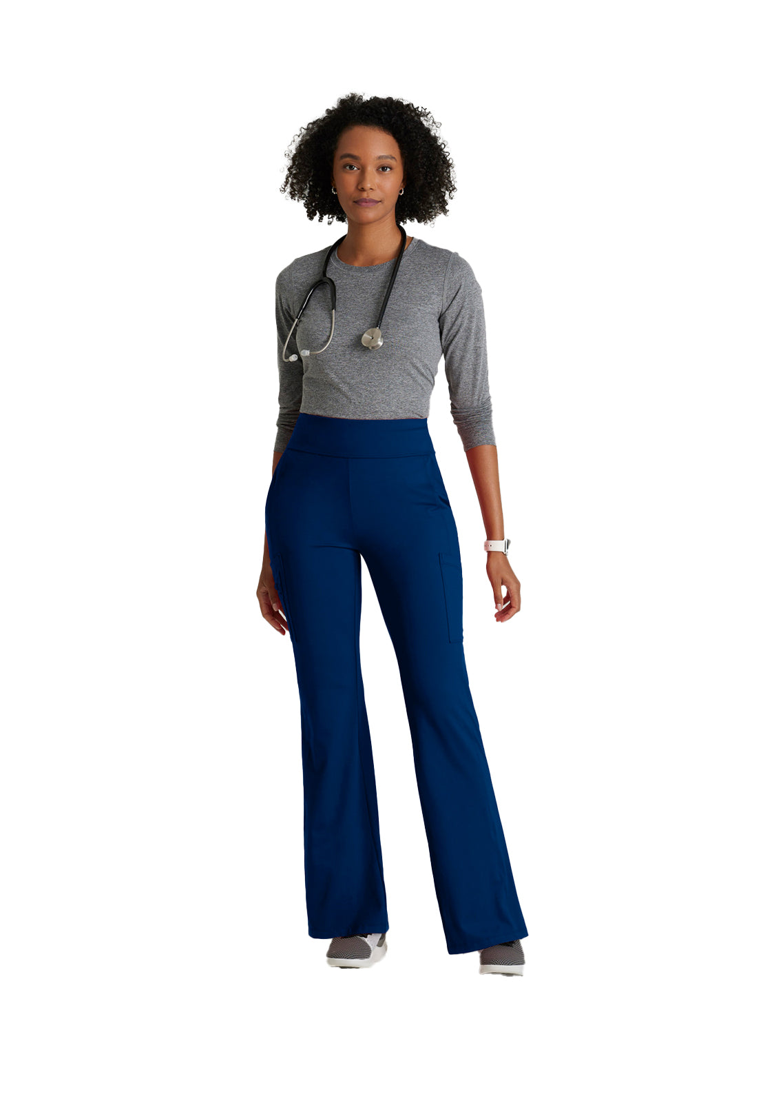 Women's 7 Pocket High-Rise Fit and Flare Pant - BOP645 - Indigo (Navy)