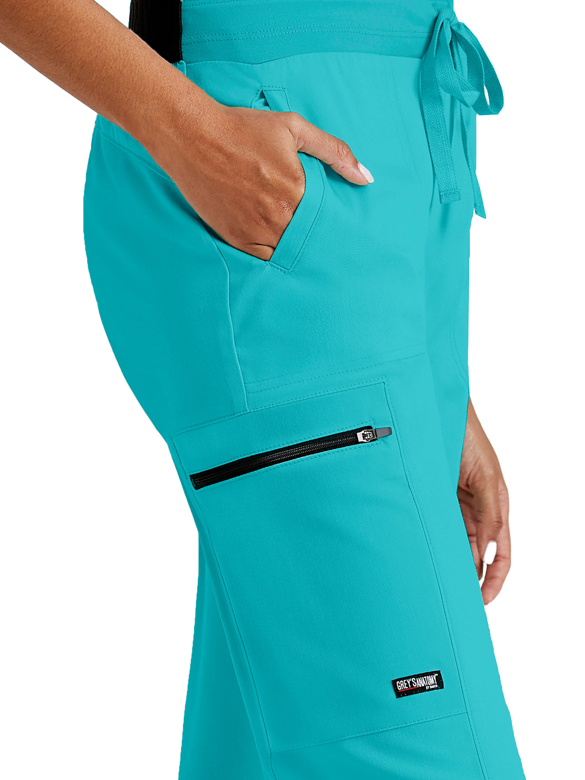 Women's Zip Cargo Pocket Kim Pant - GRSP500 - Teal