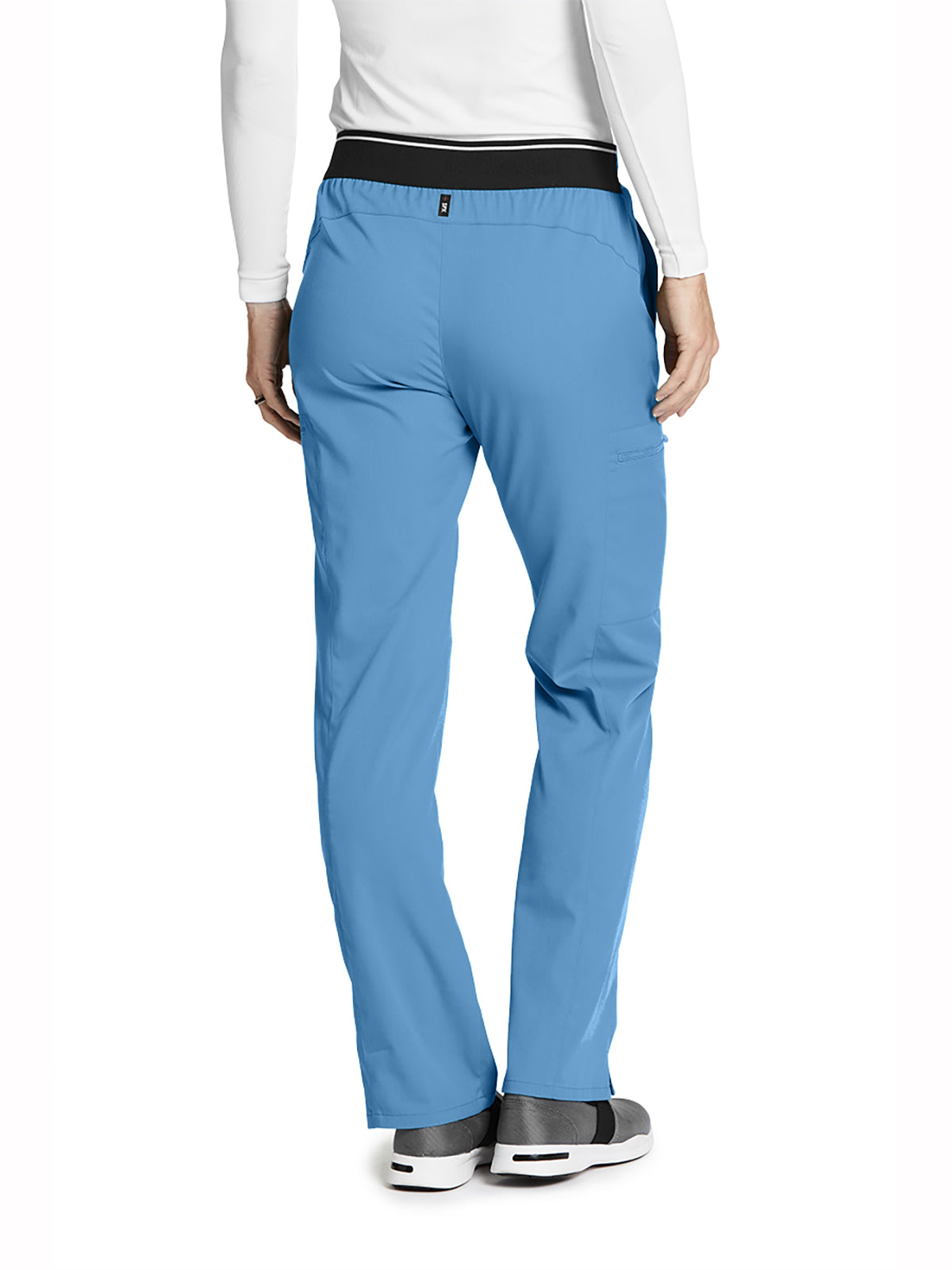 Women's Zip Cargo Pocket Kim Pant - GRSP500 - Ciel Blue