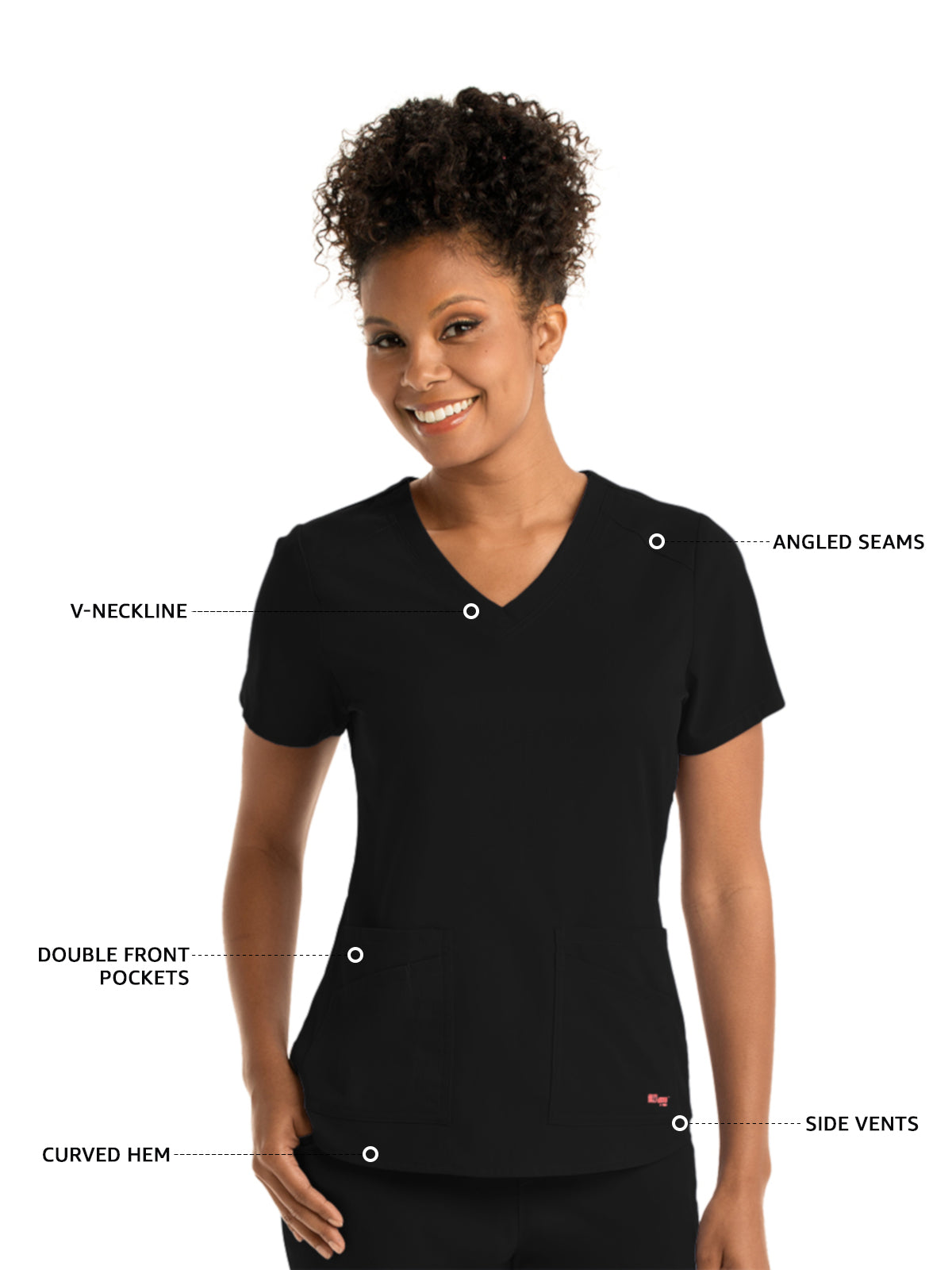 Women's Emma Top - GRST011 - Black