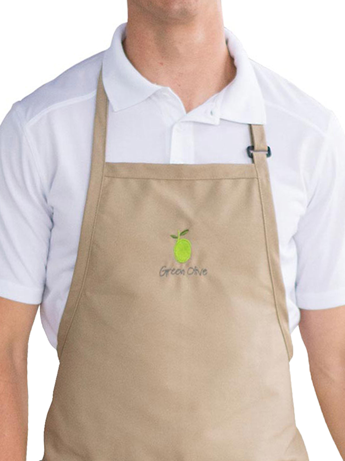 Unisex 3-Pocket Bib Apron - 9002 - Tan