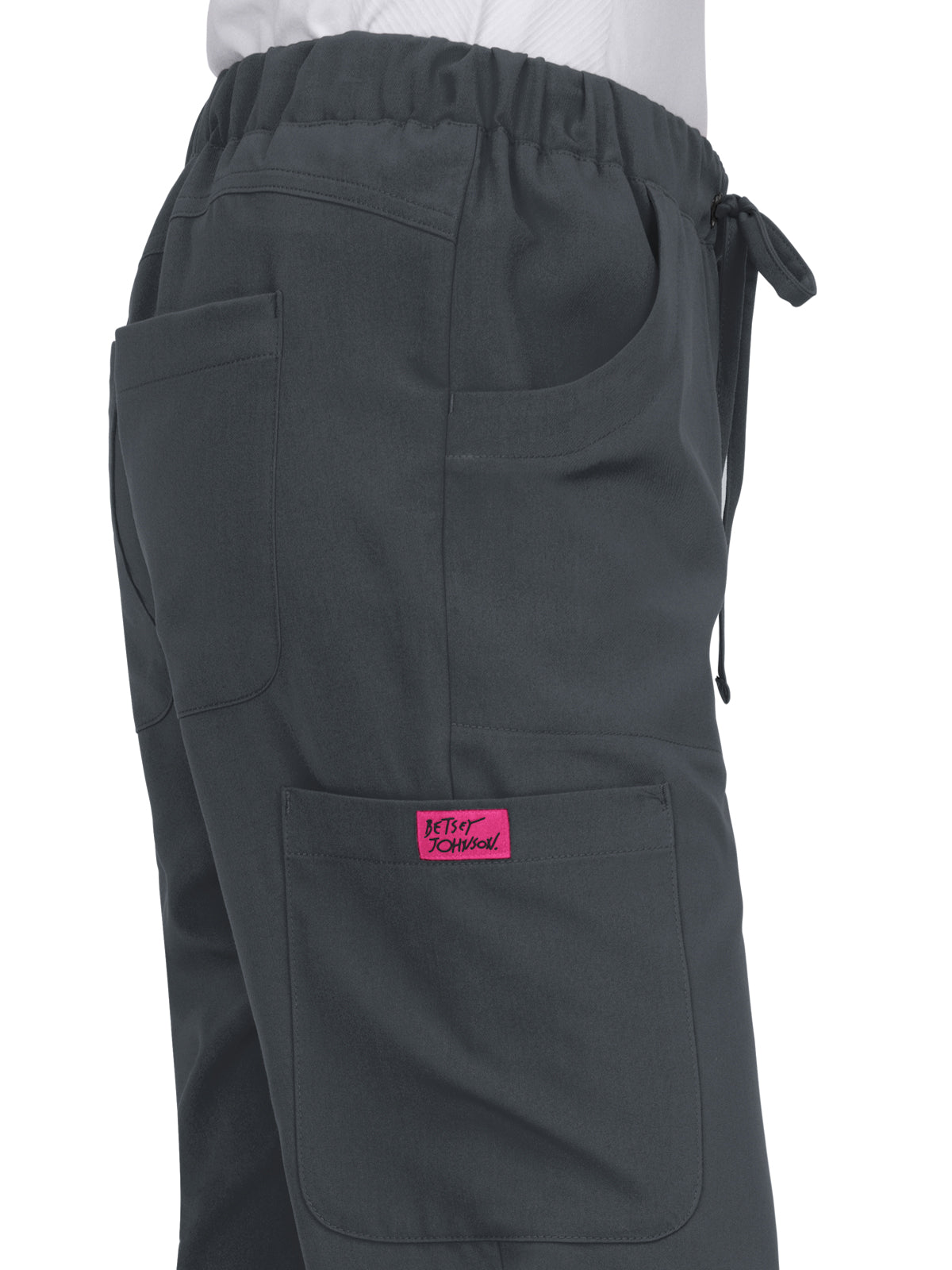 Women's 6-Pocket Jogger Aster Pant - B703 - Charcoal