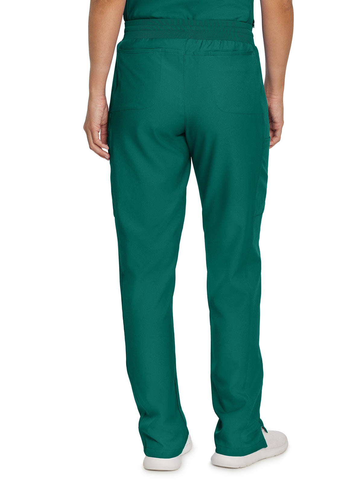Women's 7-Pocket Mid-Rise Rib-Knit Elastic Waist Cargo Pant - LB400 - Hunter