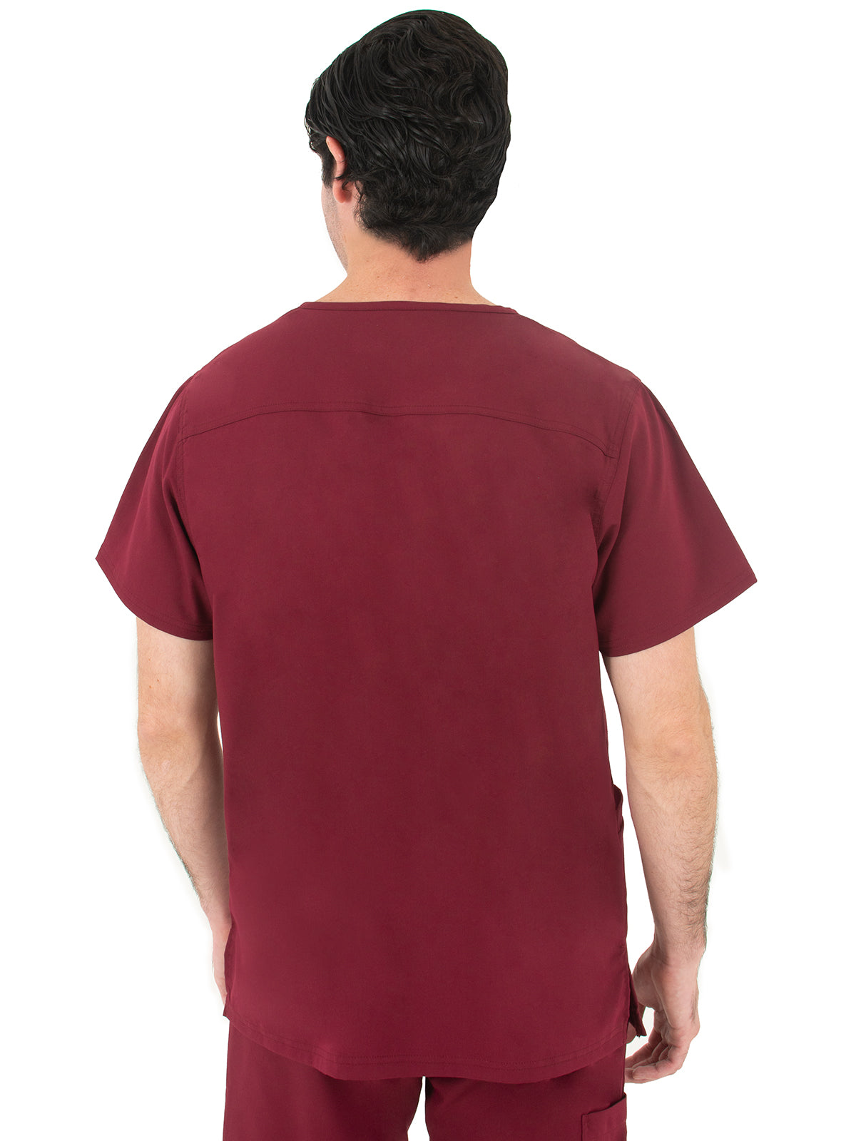 Men's V-Neck Top - 2410 - Wine