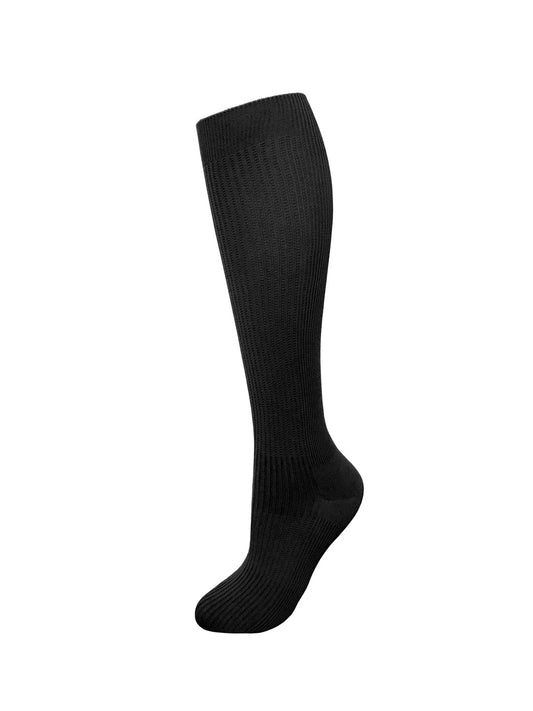 Unisex 12" Standard Compression Socks - 397 - Black