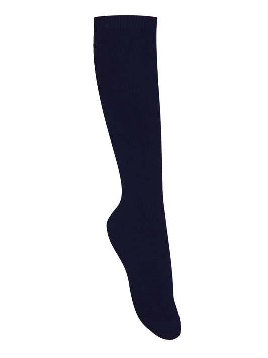 Girls/Junior Girls' Opaque Knee Hi Socks 3 PK - 5HF101 - Dark Navy