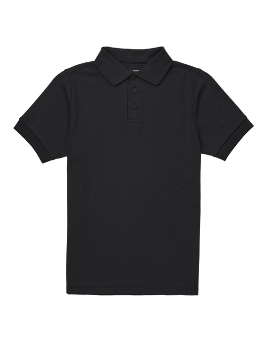 Youth Short Sleeve Interlock Polo - CR891Y - Black