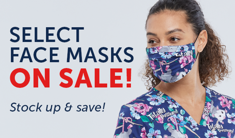 Select face masks on sale!