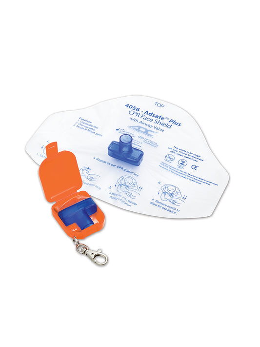 Adsafe™ Plus Face Shield with One-Way Valve - 4056Q - Orange