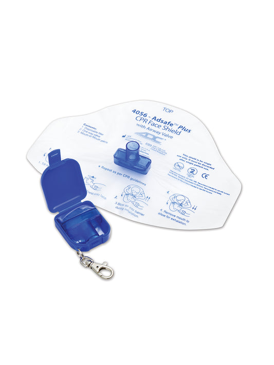 Adsafe™ Plus Face Shield with One-Way Valve - 4056Q - Royal Blue