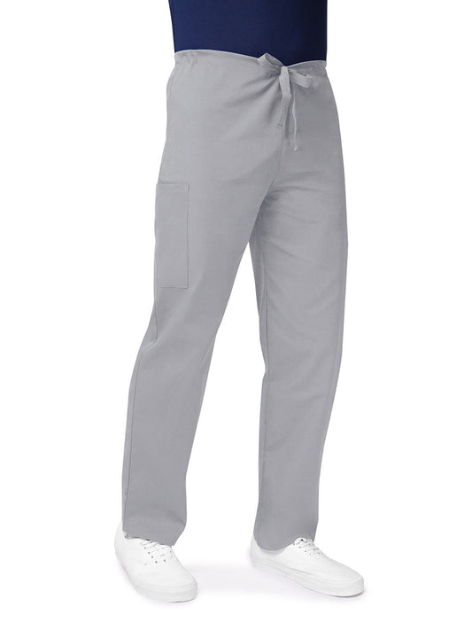 Unisex Natural-Rise Drawstring Tapered Leg Pant - 504 - Silver Gray