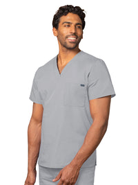 Unisex V-Neck Top - 6011 - Silver Gray