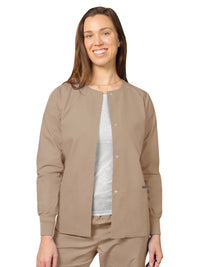 Women's Round Neck Jacket - 602 - Khaki