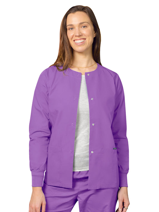 Women's Round Neck Jacket - 602 - Lavender