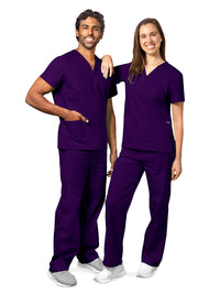Unisex Drawstring Scrub Set - 701 - Purple