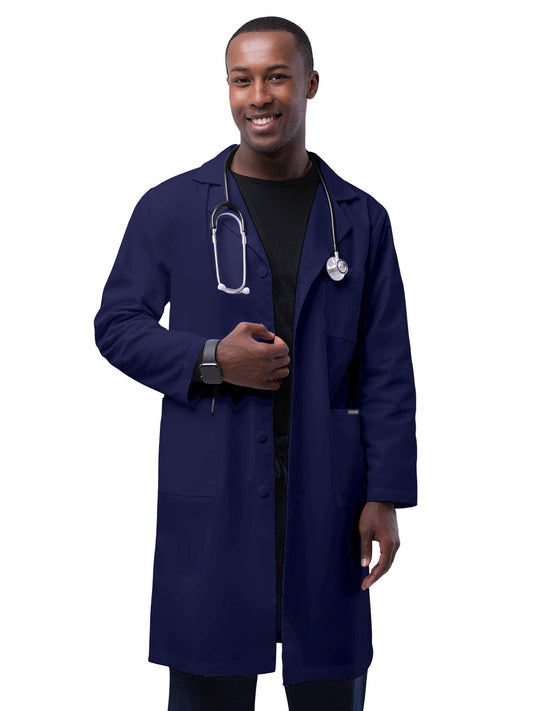 Unisex Five-Pocket 39" Lab Coat - 803 - Navy