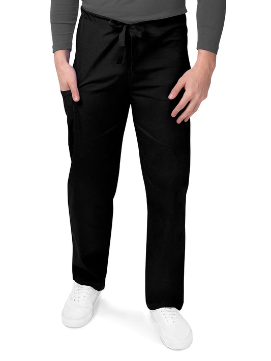 Unisex Four-Pocket Draswtring Pant - S8202 - Black