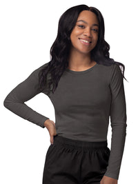 Women's Long Sleeve Underscrub Tee - S8500 - Charcoal