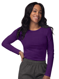 Women's Long Sleeve Underscrub Tee - S8500 - Purple