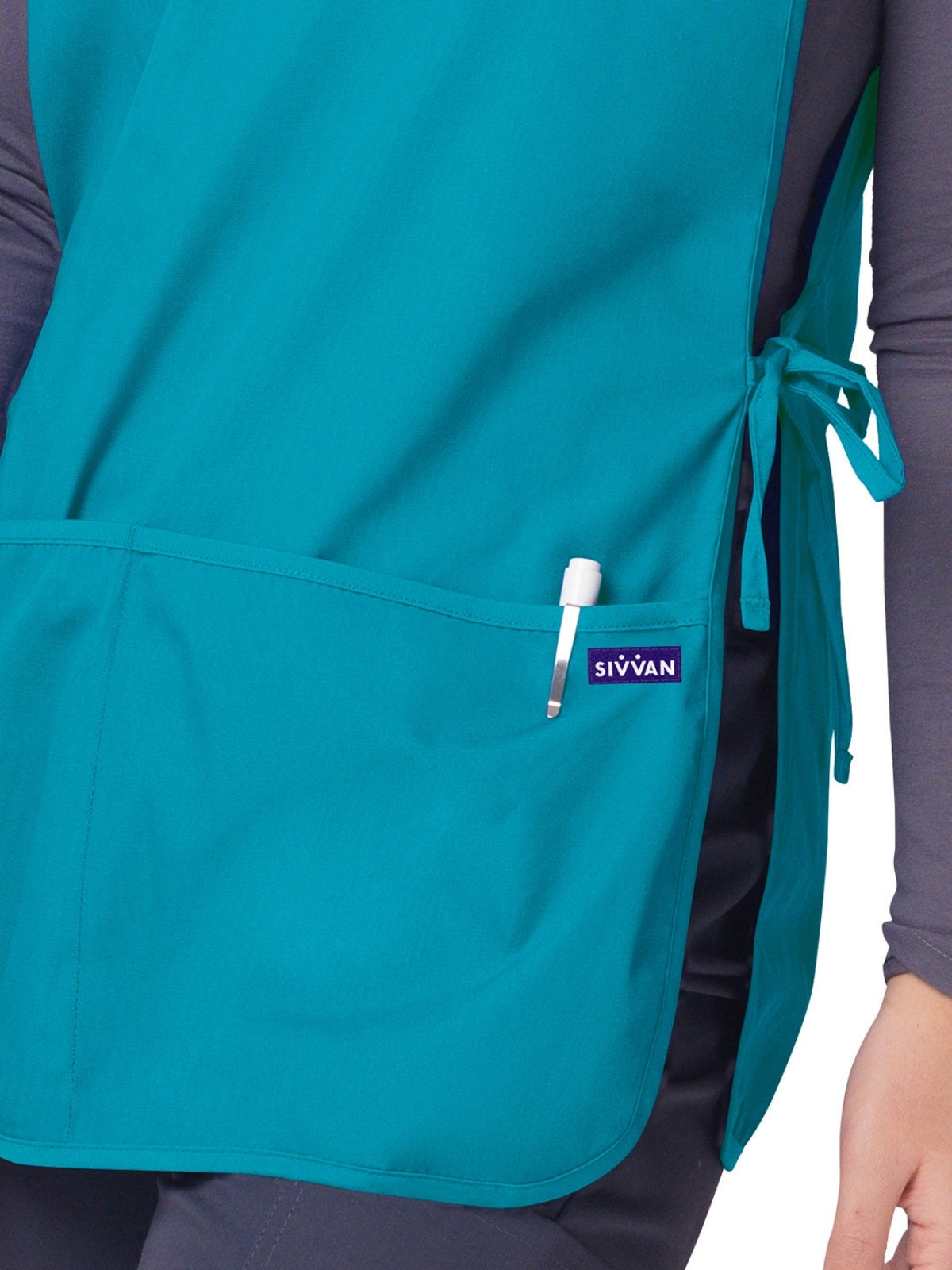 Unisex Cobbler Apron - S8700 - Teal Blue