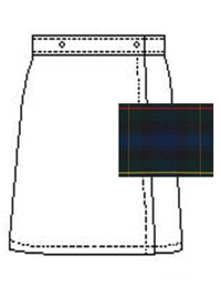 Girls' Blend Plaid Skort - 1014BP - Plaid 55
