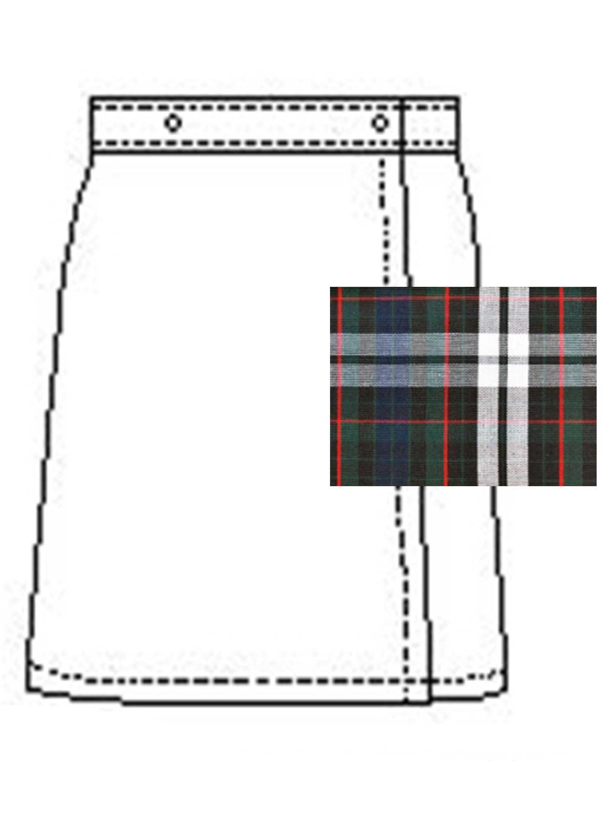 Girls Blend Plaids Skort - 1014BP - PLAID 60