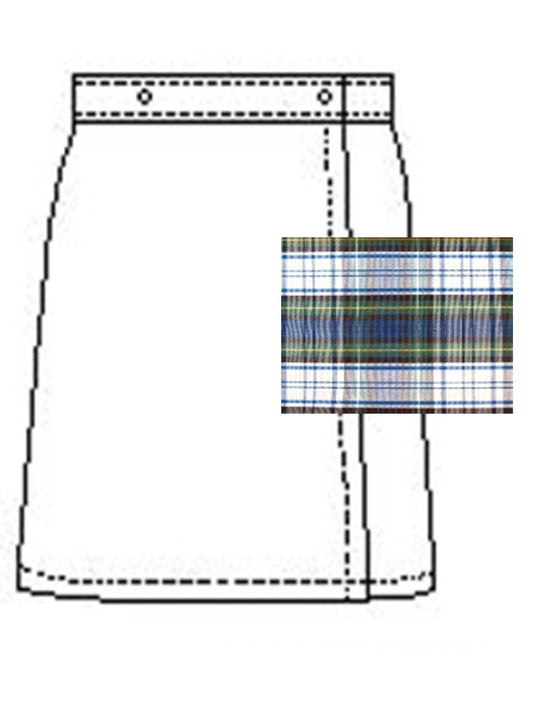 Girls Blend Plaids Skort - 1014BP - PLAID 80