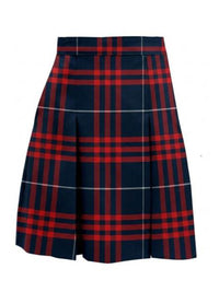 Girls' 1-Pocket Blended Plaids Model 34 Skirt - 1034BP - Plaid 37