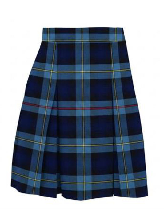 Girls' 1-Pocket Blended Plaids Model 34 Skirt - 1034BP - Plaid 41