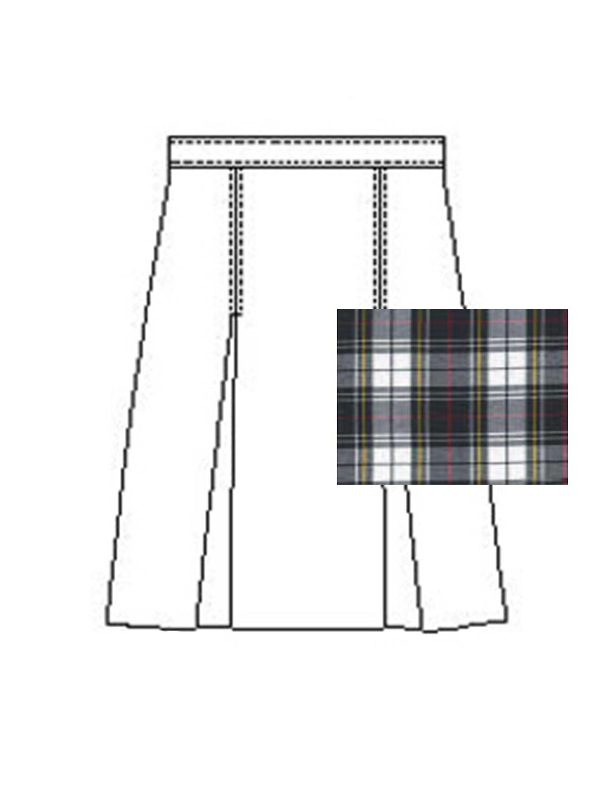 Skirt Model 34 – Polyester Plaids - 1034PP - Plaid 32