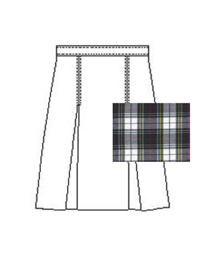 Girls' Model 34 Polyester Plaid Skirt - 1034PP - Plaid 32