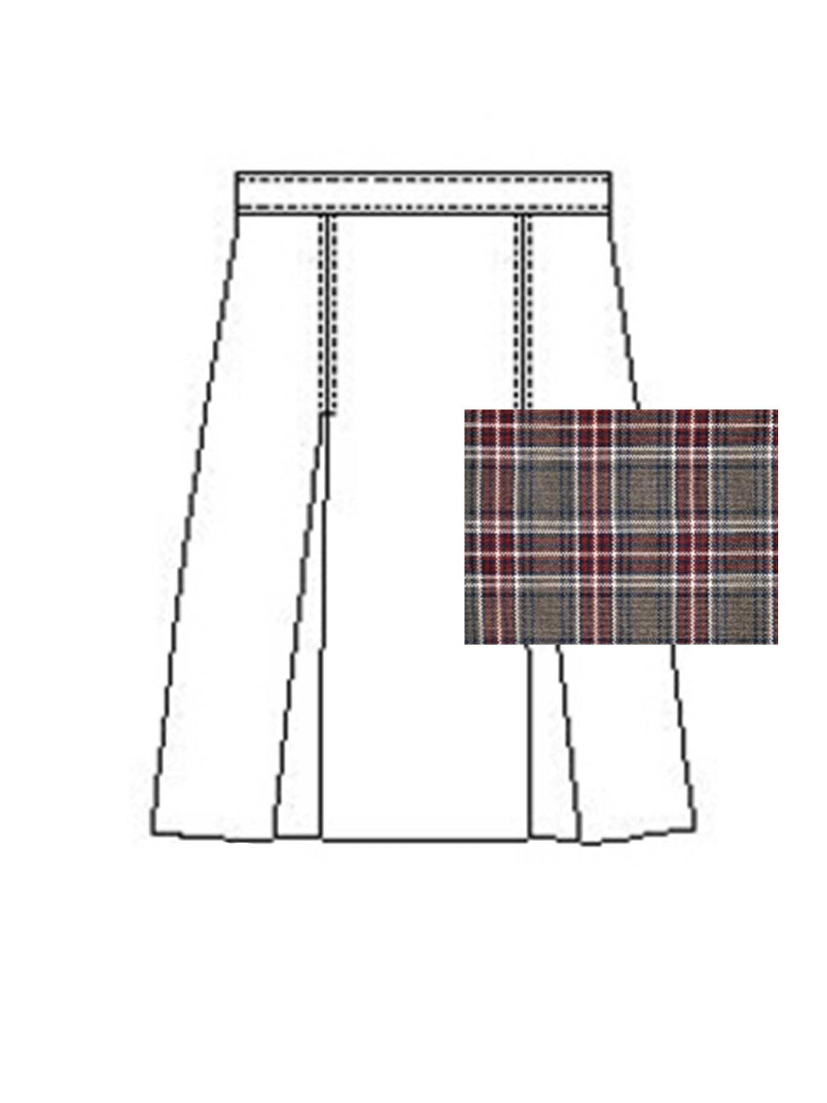 Skirt Model 34 – Polyester Plaids - 1034PP - Plaid 6T