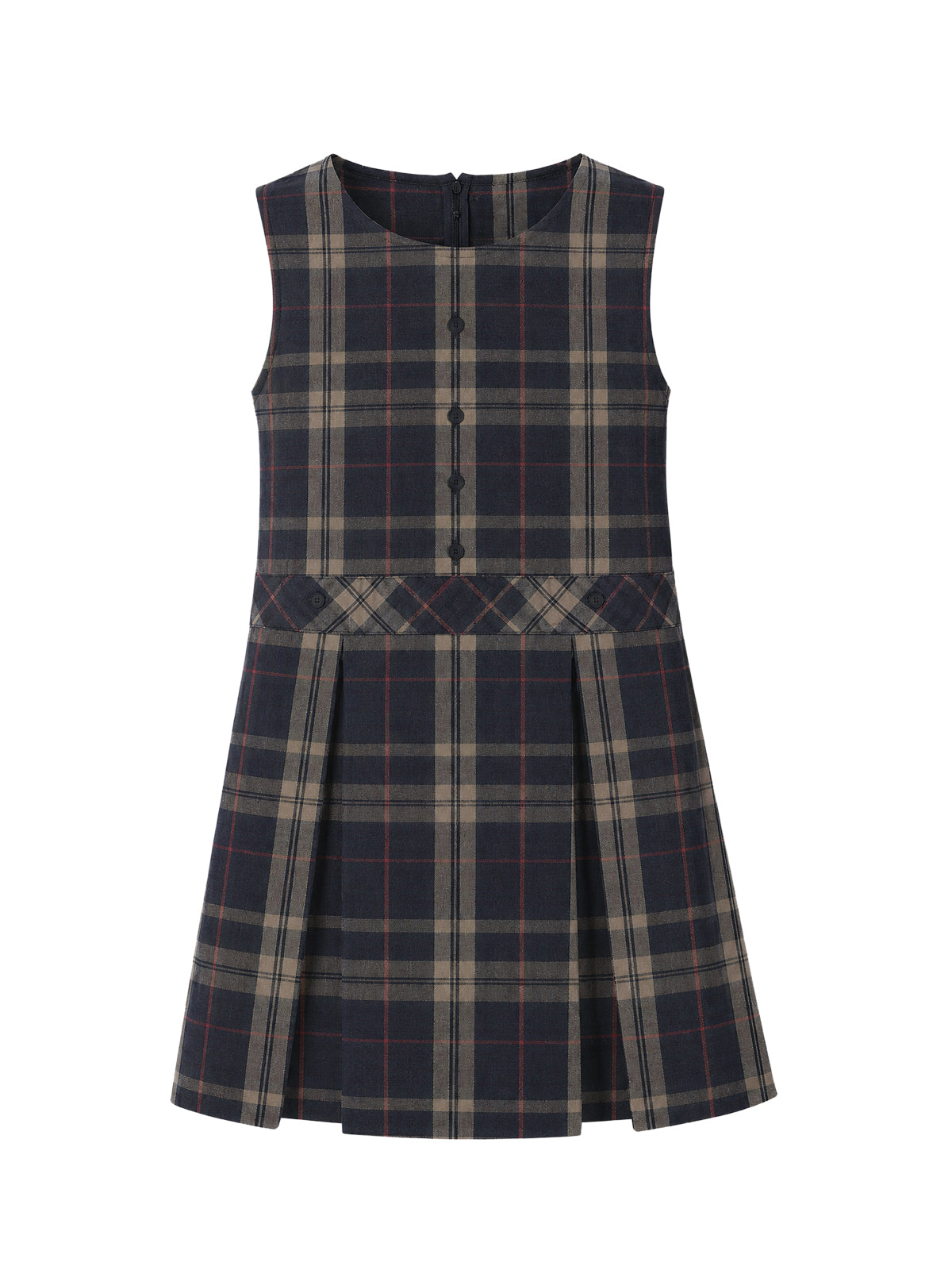 Girls' Blend Plaid Jumper - 1194BP - Plaid 1C