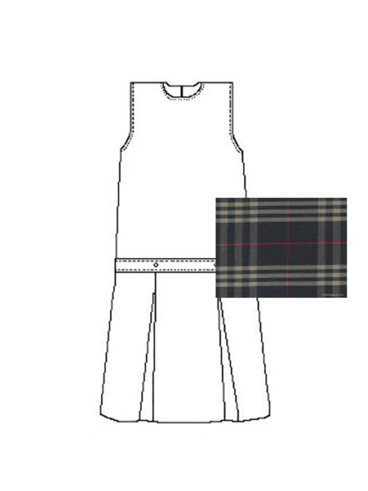 Girls' Blend Plaid Jumper - 1194BP - Plaid 1C