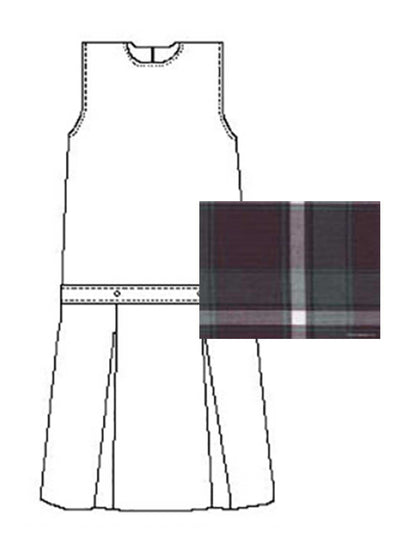 Girls' Polyester Plaid Jumper - 1194PP - Plaid 91