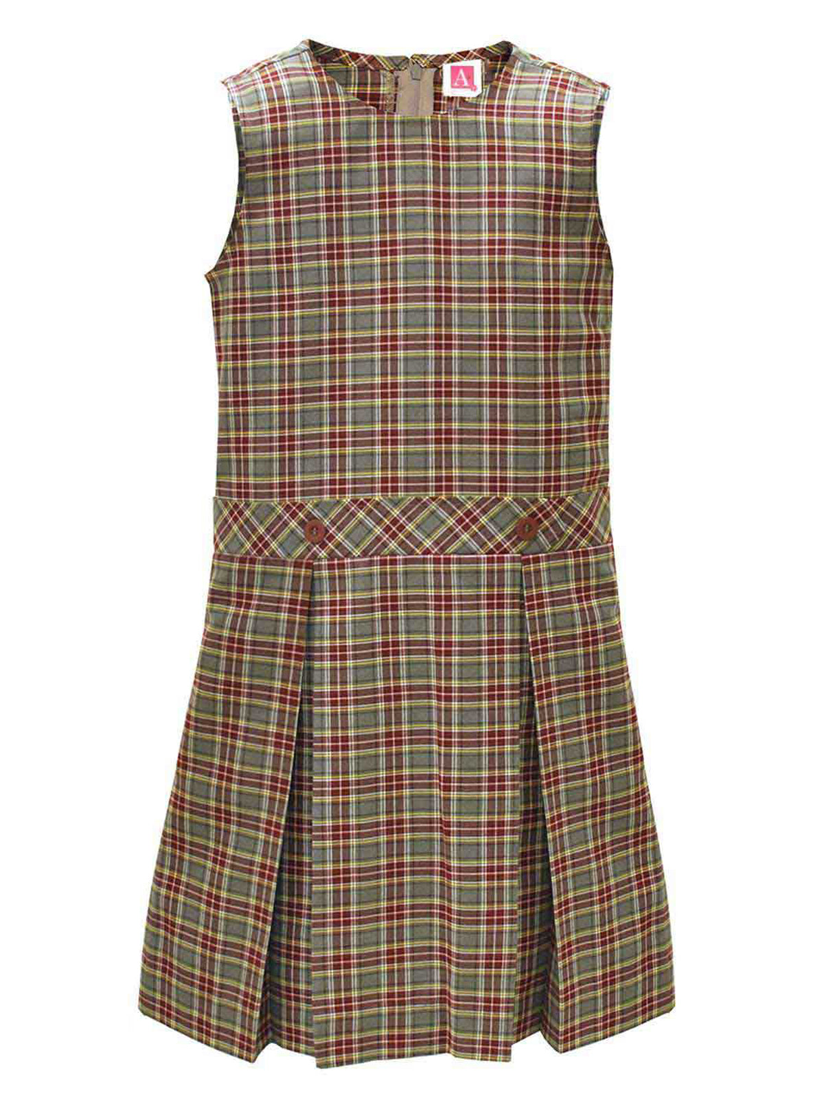 Girls' Polyester Plaid Jumper - 1194PP - Plaid 43