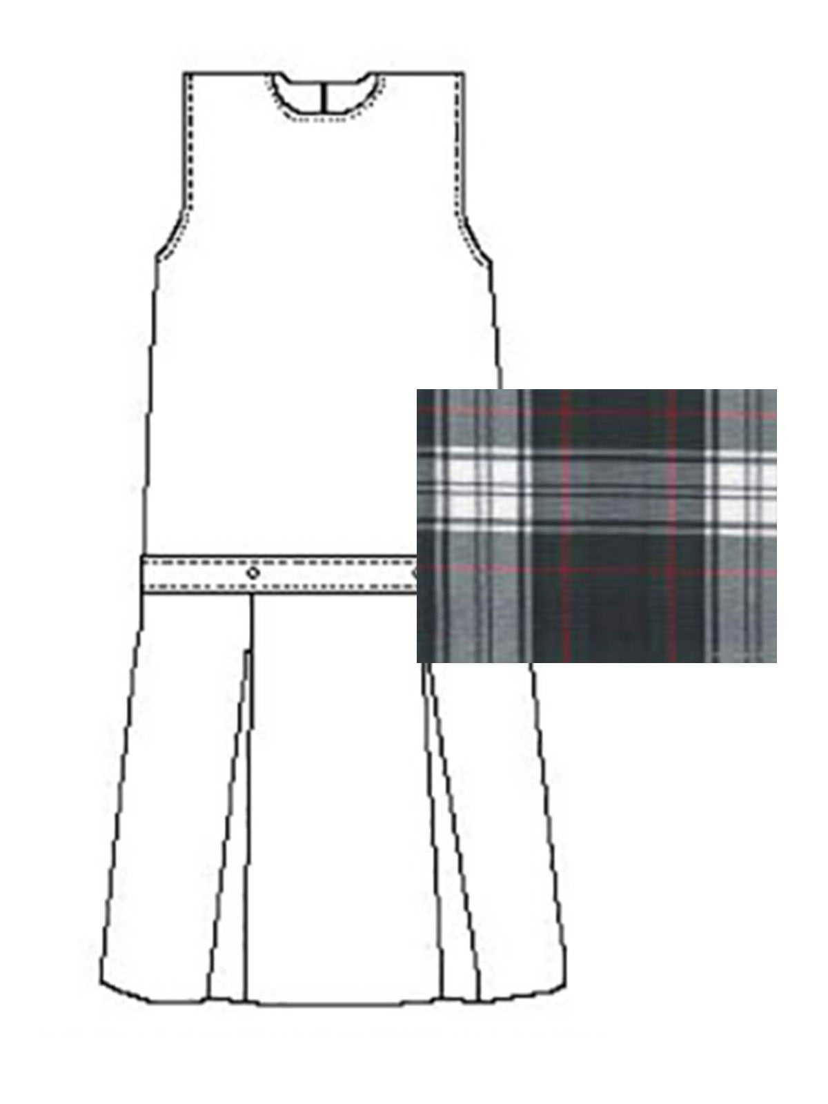 Girls' Polyester Plaid Jumper - 1194PP - Plaid 50