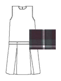 Girls' Polyester Plaid Jumper - 1194PP - Plaid 91
