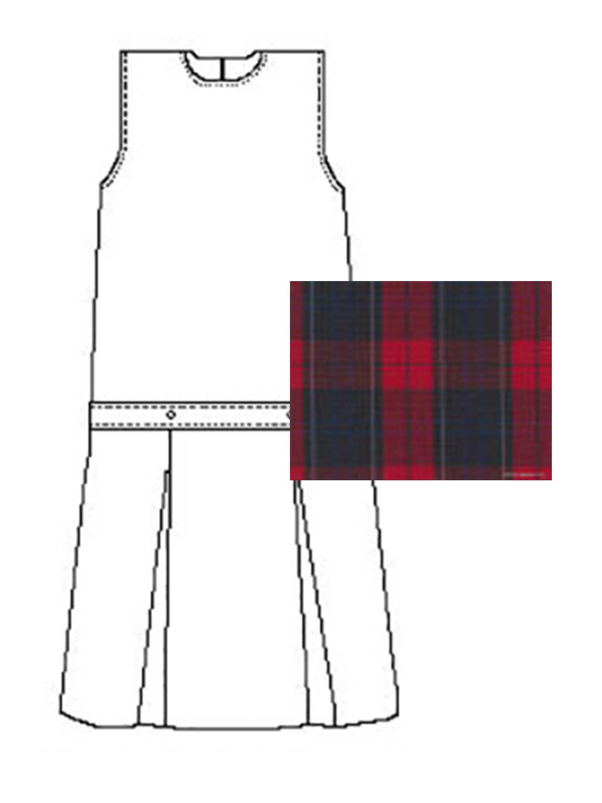 Girls' Polyester Plaid Jumper - 1194PP - Plaid 94