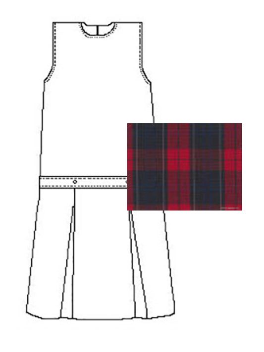 Girls' Polyester Plaid Jumper - 1194PP - Plaid 94