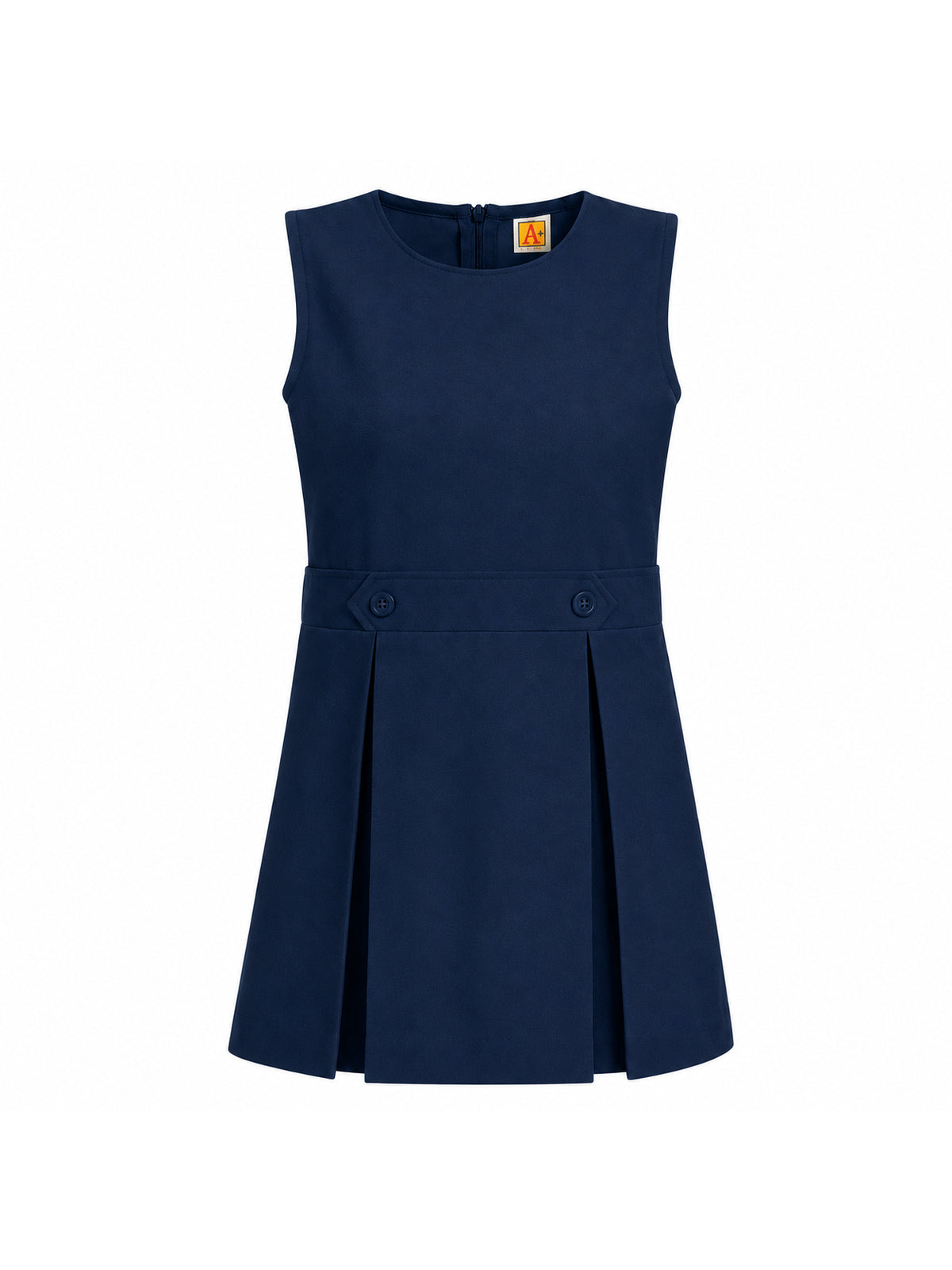 Girls' 1-Pocket Polyester Solid Model 94 Jumper - 1194PS - Navy