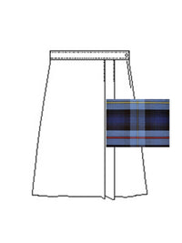 Girls' Pocketless Blend Plaid Skort - 1579BP - Plaid 41