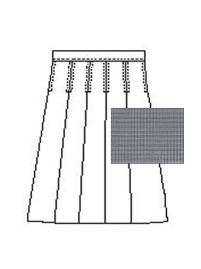 Girls' Model 43 Polyester Plaid Skirt - 1943PP - Plaid 03N