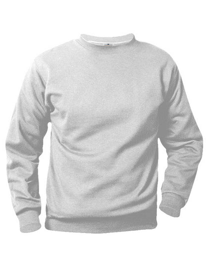 Unisex Crew Neck Fleece Sweatshirt - 6254 - ASH GREY